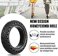 Vista 5 de Neumático de scooter 60/70-6.5 sin cámara: 10x2.50 Reemplazo de neumático sólido para Hover 1 Alpha Hiboy MAX3 Segway Ninebot MAX G2 G30LP Scooter