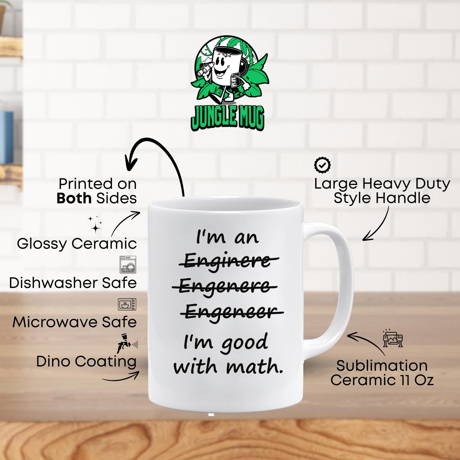 I' m An Engineer Carino Tazza di caffè in Ceramica Inspirational Gifts for Kids Donne Ragazze Regali di Compleanno
