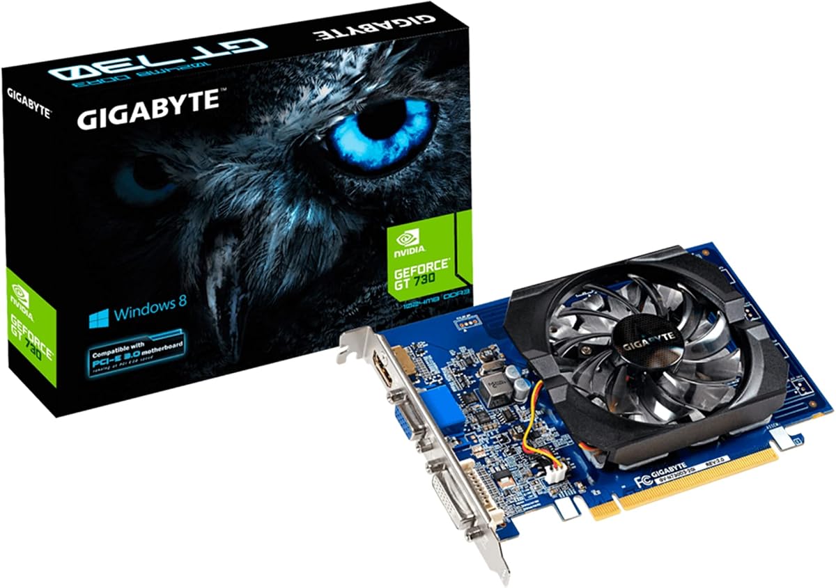 GeForce GT 730 2GB 64-bit DDR3, GV-N730D3-2GI REV3.0 Graphic Cards