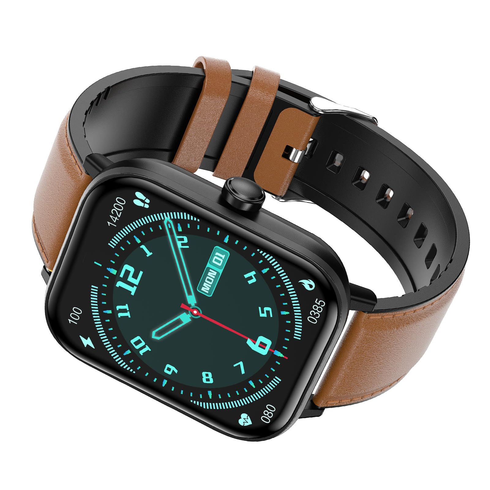 Cryfokt Smart Watch Fitness Tracker con Schermo Grande da 1,83 Pollici 100+ modalità Sportive Monitoraggio del Sonno IP67 Impermeabile Promemoria Chiamate Smartwatch con Batteria da 250 MAh per IOS