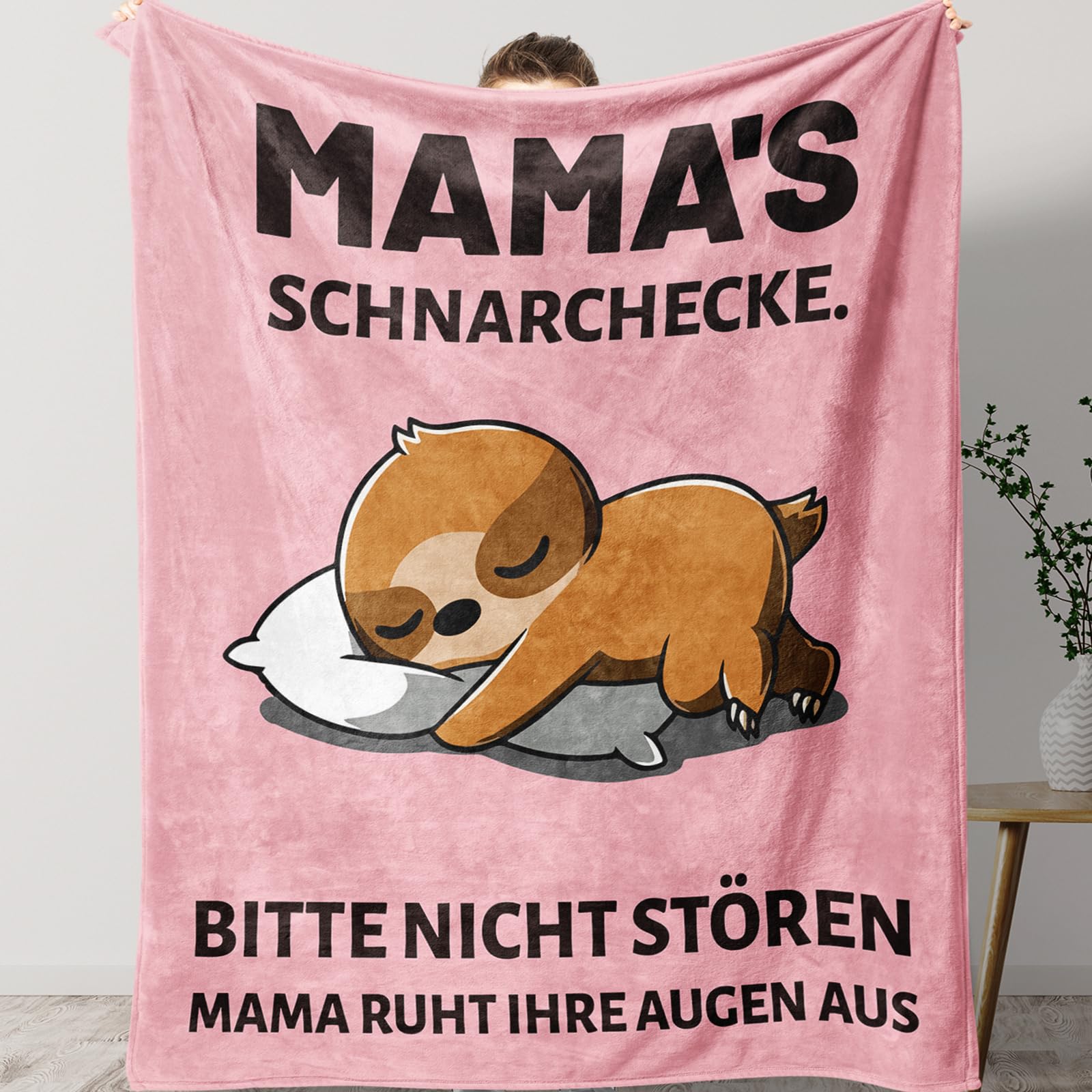 KAAYEE Muttertagsgeschenk, Kuscheldecke Muttertagsgeschenke für Mama, Geschenke für Mama zum Muttertag Geburtstag Valentinstag, Geburtstagsgeschenk Ostergeschenk Mutter Rosa