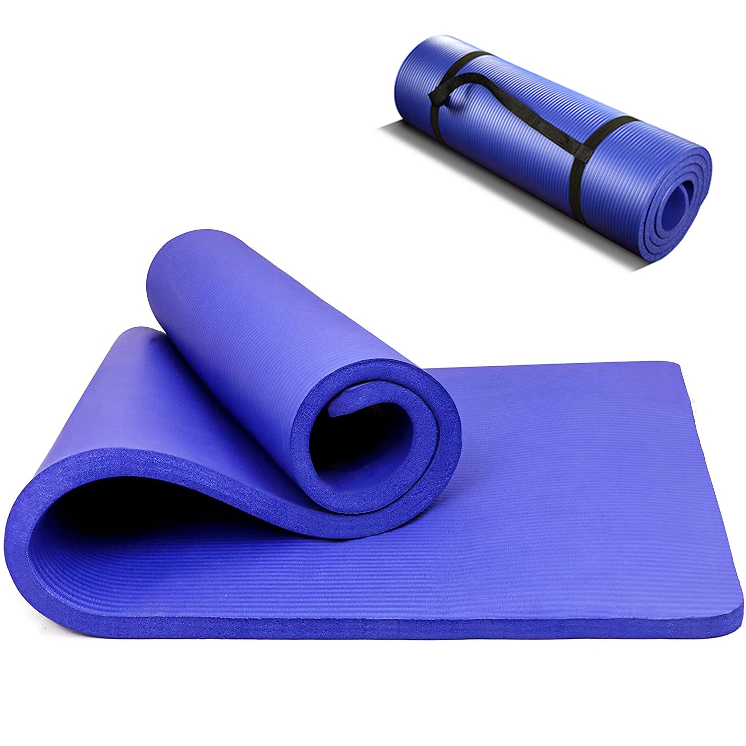 PROIRON Exercise (BLUE) Yoga Mat 15mm Extra Thick, Pilates Mat NonSlip