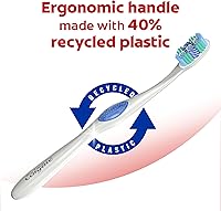 Vista 5 de Colgate 360 Optic White Cepillo de dientes blanqueador, cepillo de dientes suave para adultos con tazas blanqueadoras, ayuda a blanquear los dientes