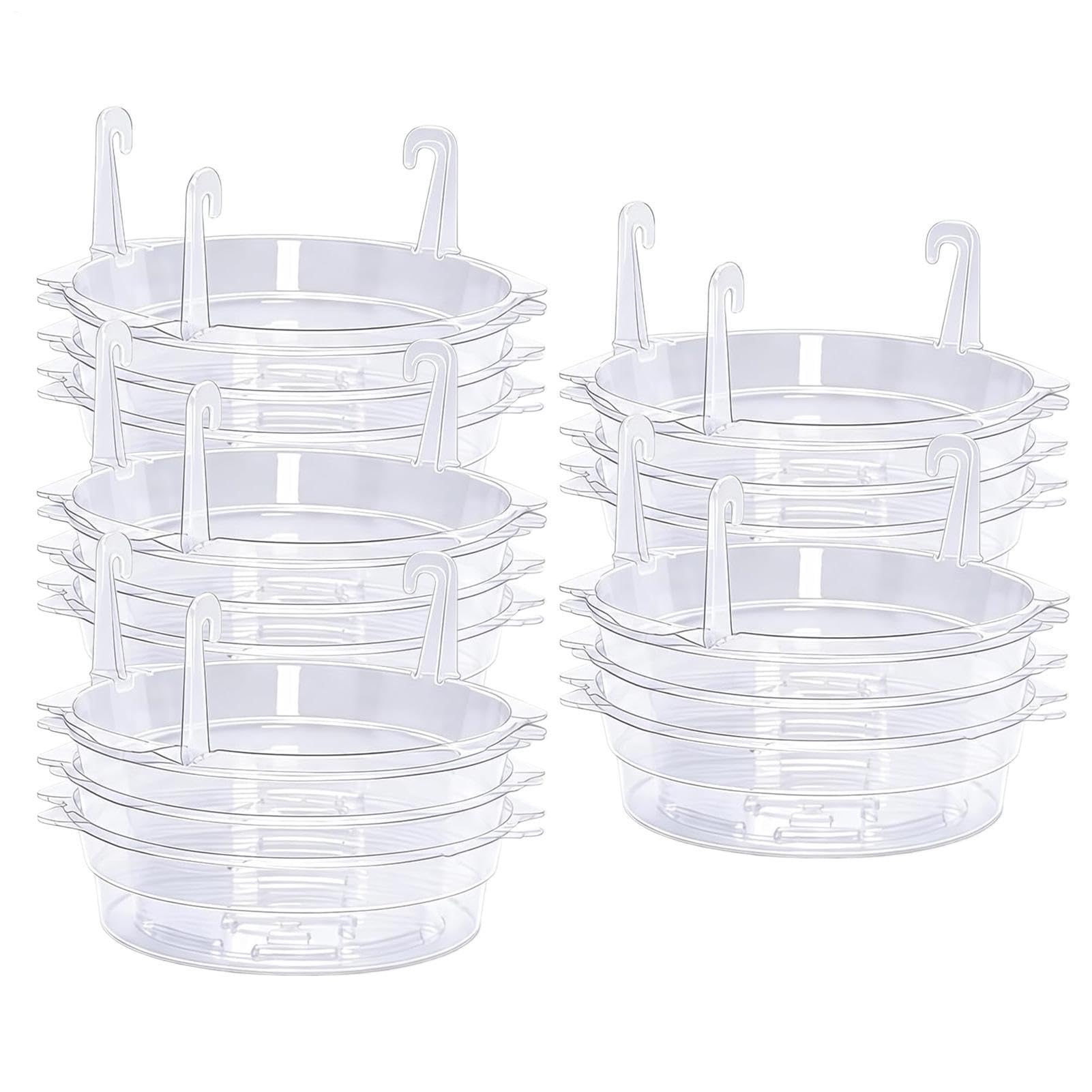 Pflanzen Wasserauffangschale 15 Stück Runde Transparente Körbe Mit Haken