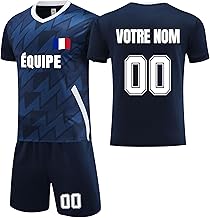Générique Personalised Football Jersey with Name, Number and Logo, Kids Football Set, Men's Football Jersey, Personalized Football Jersey for Kids and Adults