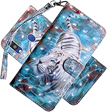 COTDINFOR Case for Samsung Galaxy M20 Case Wallet Cool Animal 3D Effect Painted PU Leather Flip Magnetic Clasp Card Holder Stand Cover for Samsung Galaxy M20 White Tiger BX COTDINFOR Case for Samsung Galaxy M20 Case Wallet Cool Animal 3D Effect Painted PU Leather Flip Magnetic Clasp Card Holder Stand Cover for Samsung Galaxy M20 White Tiger BX