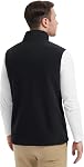 MAGCOMSEN Men's Fleece Vests Zip Up Sleeveless Vest with Pockets Winter Warm Outerwear Jacket for Hiking Golf