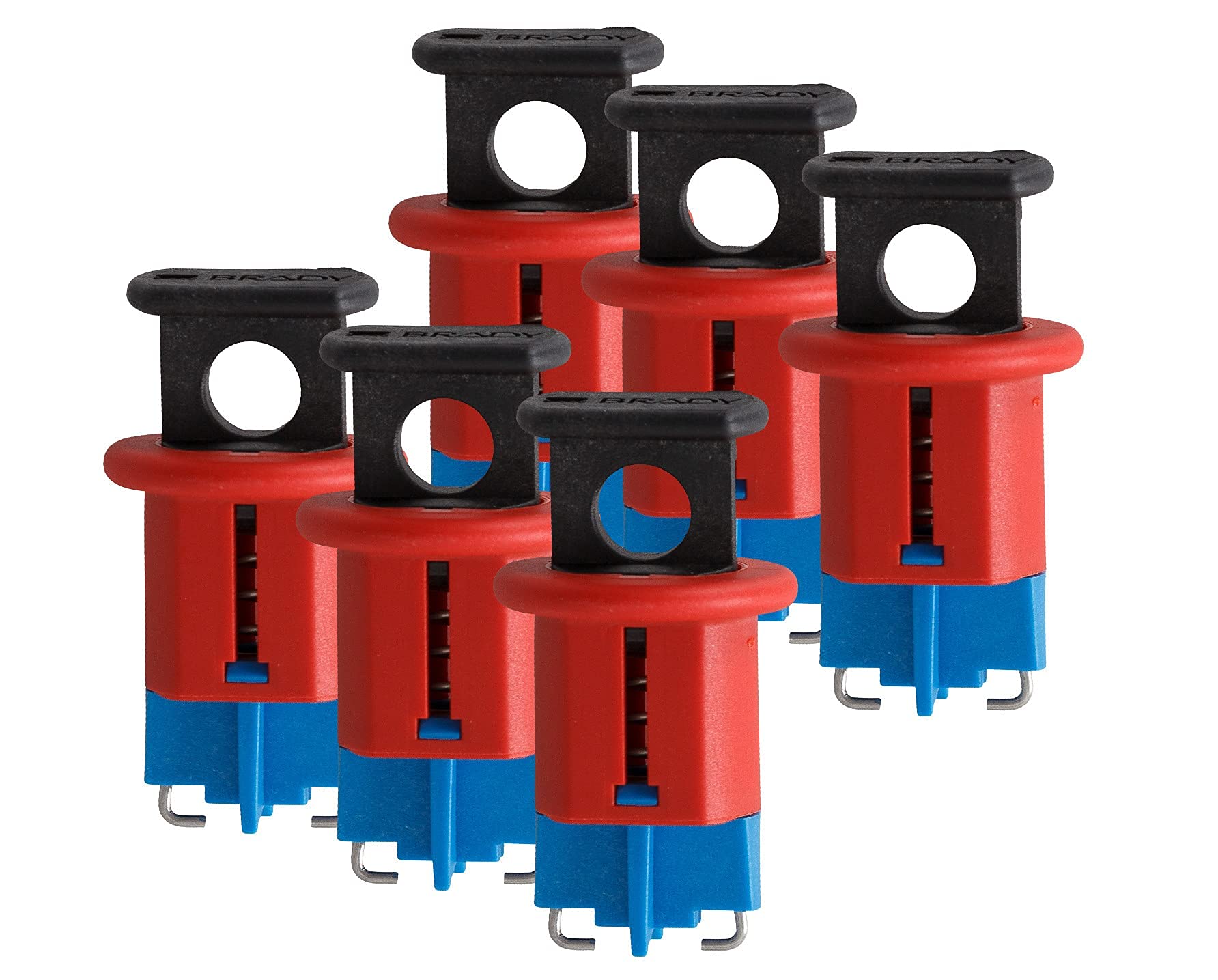 Brady 90847 Miniature Circuit Breaker Lockout Systems, 24.13mm x 41.7mm x 24.10mm x 13.72mm, PIS, Red