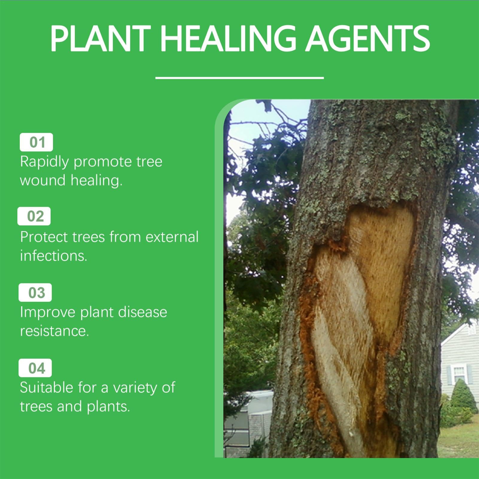 Tree Wound Sealer Clear, Tree Pruning Sealer, Tree Grafting Supplies, Tree Wound Sealer Healing Paste,Quick Recovery of Tree and Bonsai