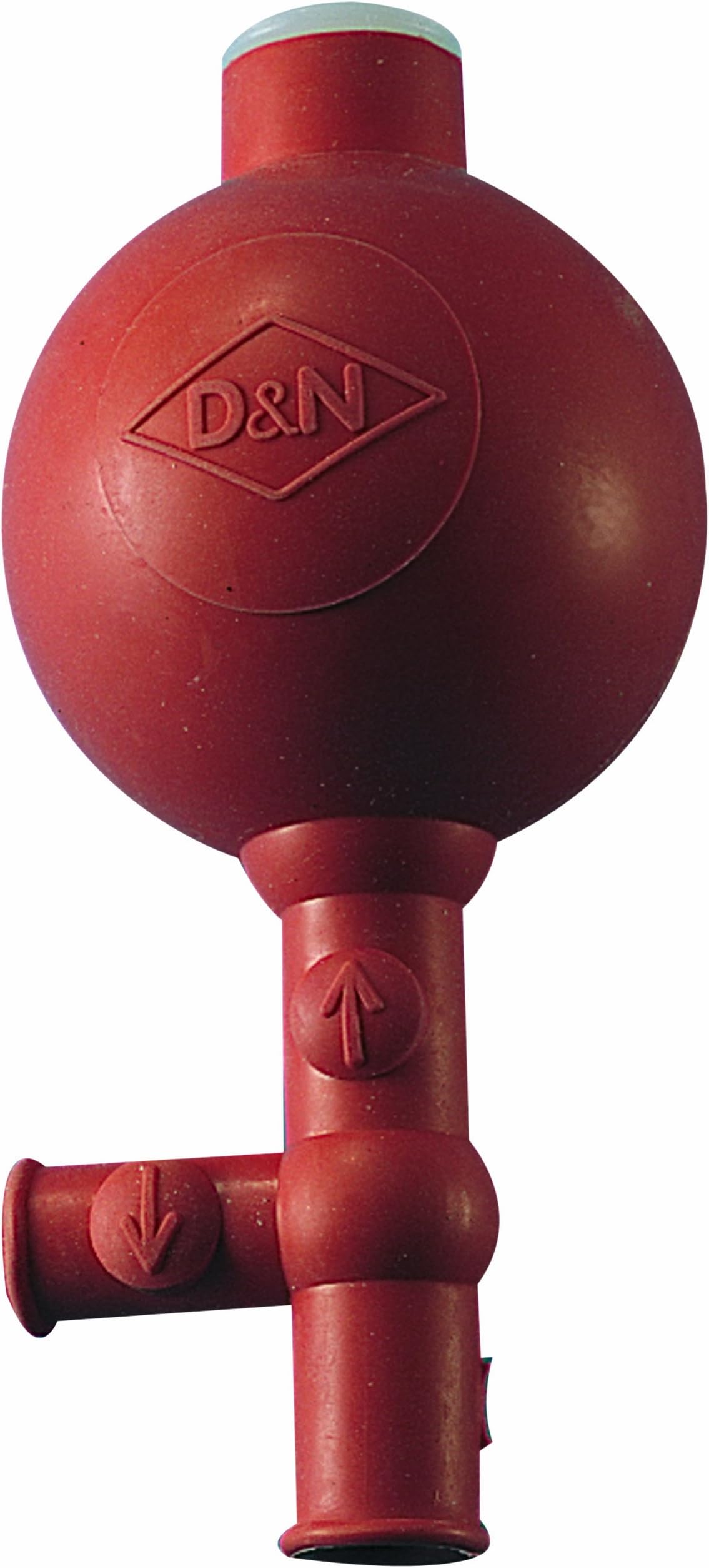Thomas SILRED001 Silicone 3 Valve Pipette Filler, Red, 50mL Volume