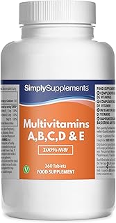 Multivitamin Complex | Supports Immune Health, Energy & Skin Health | Suitable for Vegans & Vegetarians | 360 Tablets = 12 Months’ Supply | Manufactured in The UK in Accordance with GMP Standards