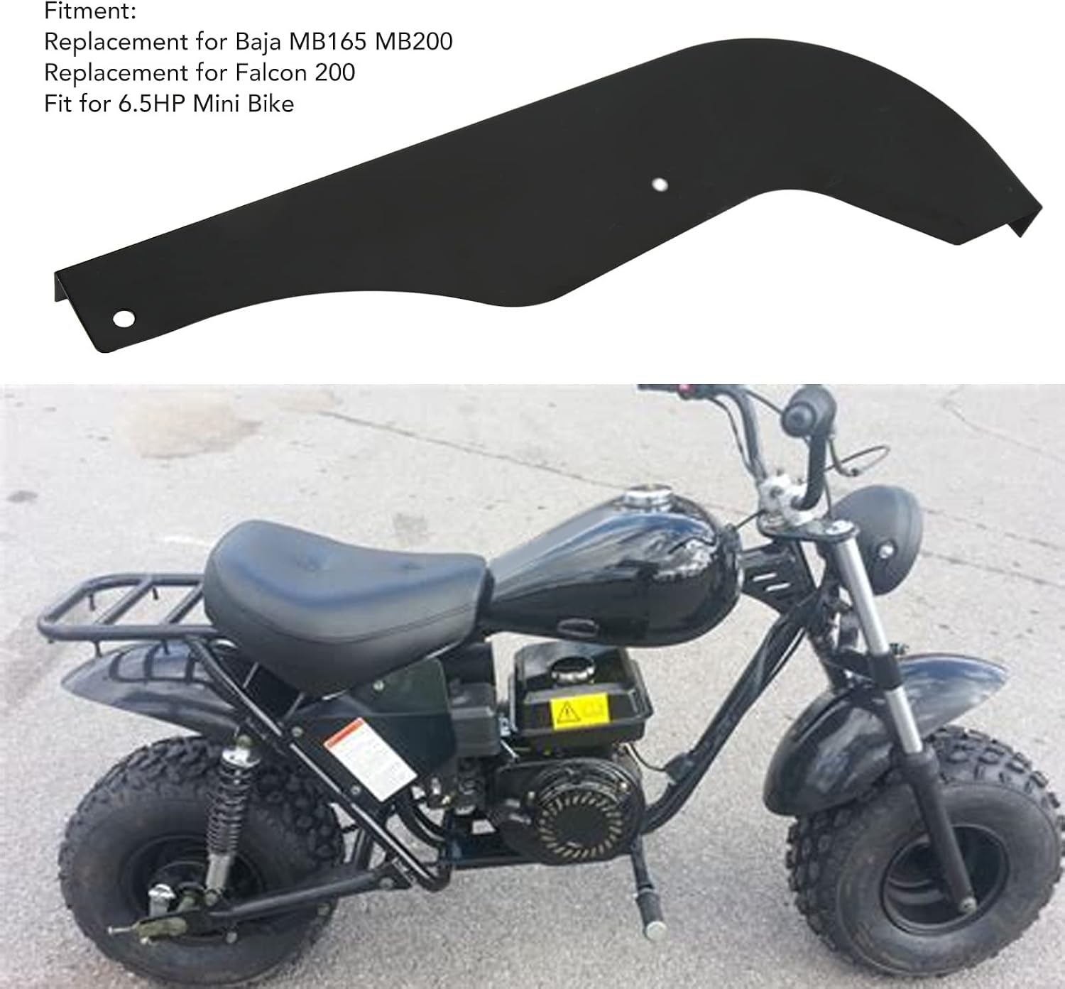 Chain Guard Cover , Mini Bike Chain Guard Wearproof for 6 for . 5HP Mini Bikes