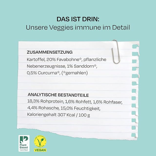 Foto 8 de 8 de VEGDOG Veggies Immune - Snack hipoalergénico para perros (10 x 125 g)