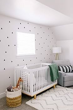 StickerDeen | Triangle Arizona Style Polygon Shape Decoration Removable Window, Furniture, Nursery Wall Art Vinyl Decal Stickers Gift | (Pack 80) ( Black