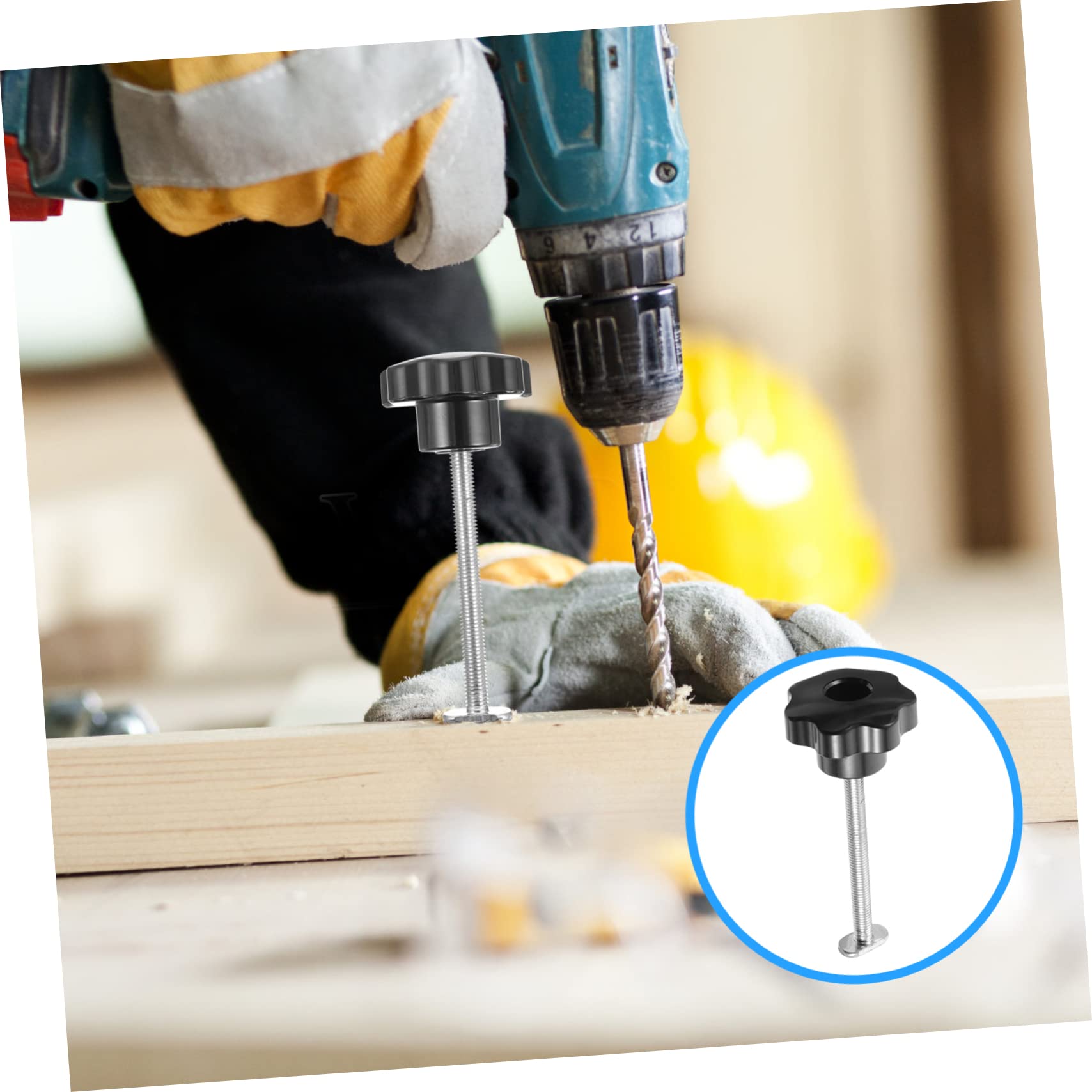 LIFKICH 2 Sets T Screw Quick Acting Hold down Clamp Quick Release Clamp Mini Hold down Clamp Kit Woodworking Clamps Tools Woodworking Hold down Clamps Router Jig T Slot Clip Black Iron