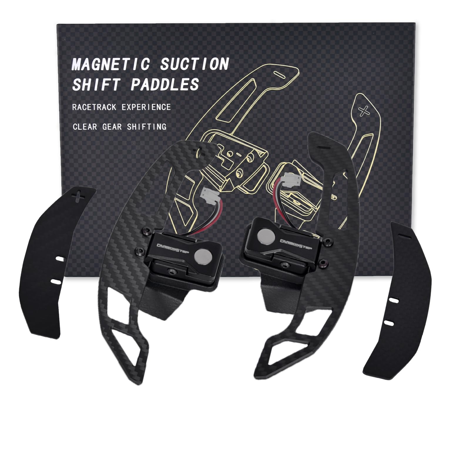 Levas de cambio de volante magnéticas EASSAFEX para Volkswagen Golf 8 GTI R 2021-2024, extensión de fibra de carbono, accesorios de decoración interior