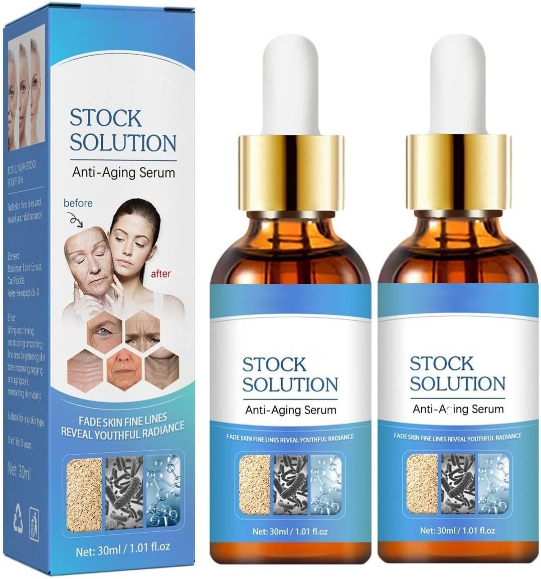 Bot_ox Anti-Aging Serum, Bot_ox Stock Solution Anti Aging Serum, Youthfully Bot_ox Face Serum, Face Lift Anti Ageing Wrinkle Skin Bot_ox Serum, Collagen Boost Anti-Aging Serum (2PCS)