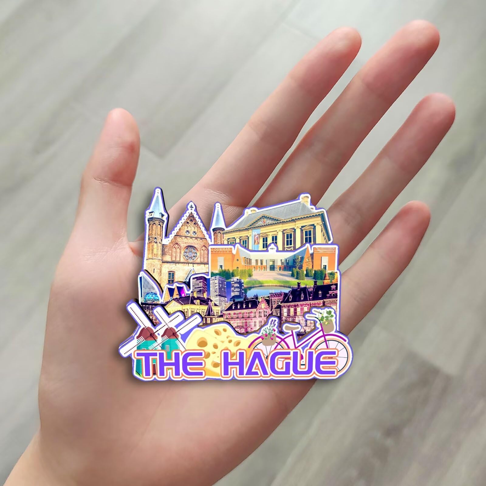 3D Aia Paesi Bassi Magnete Frigorifero Calamita Souvenir Regalo Casa Cucina Decorazione Adesivo Magnetico Collezione