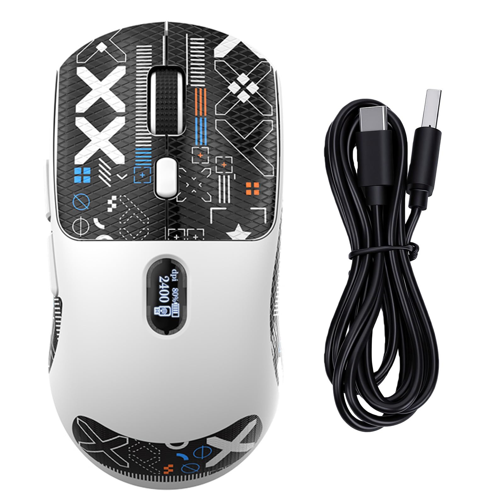 Souris Vocale AI, 120 Langues, Batterie Rechargeable 600 MAh