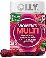 Vista 1 de OLLY - Goma multivitamínica para mujer, salud general y apoyo inmunológico, vitaminas A, D, C, E, biotina, ácido fólico, vitamina masticable