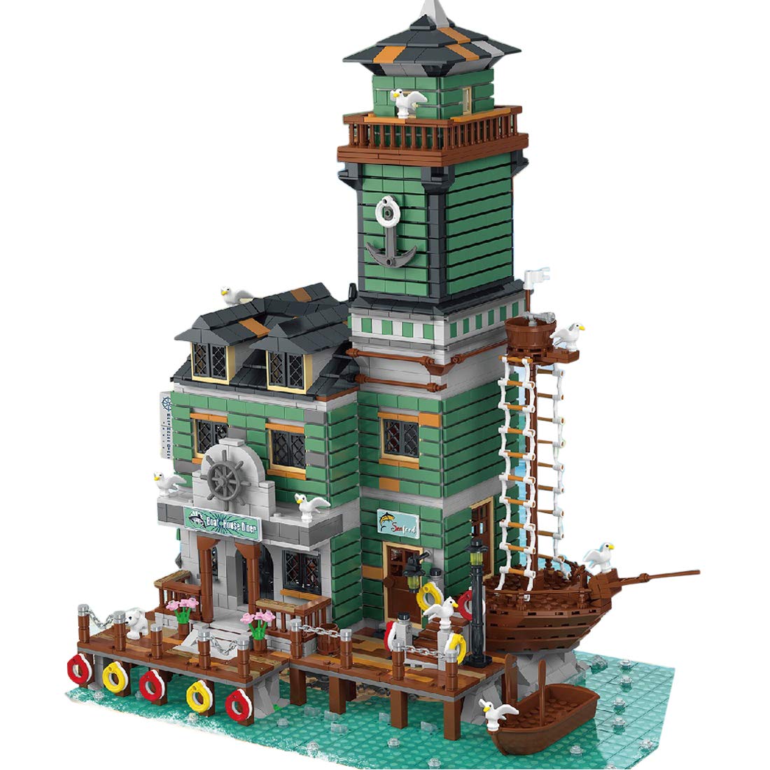 Ovitop Old Fishing Captains Wharf Ship Restaurant Building Blocks