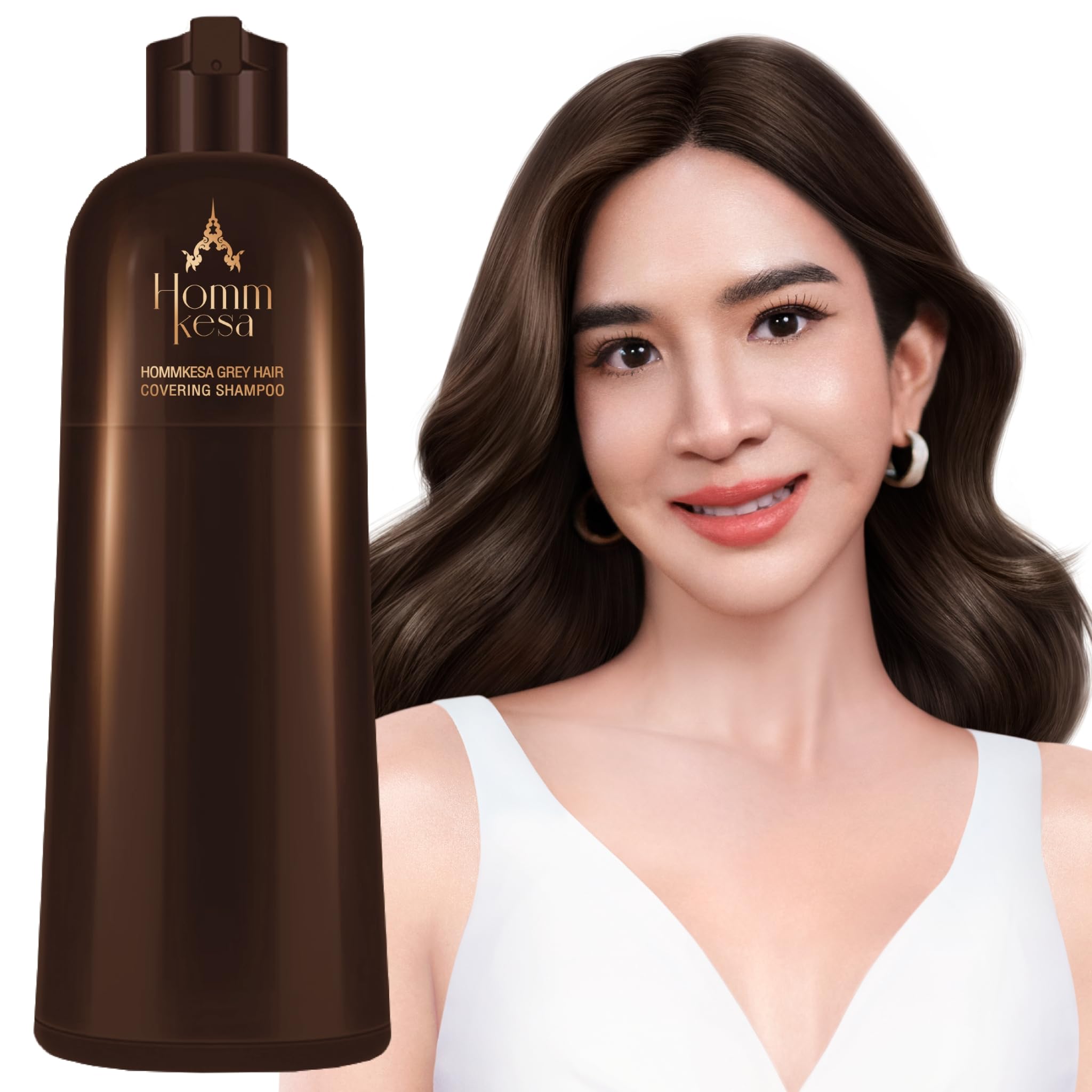 Amazon.com : Hommkesa Gray Hair Covering Shampoo | Premium 3-in-1
