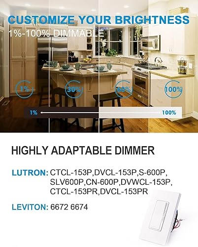 Miniatura 4 de Paquete de 12 luces LED empotrables de 6 pulgadas, CRI90, 3CCT, 3000 K4000 K5000 K, luces LED regulables, lámparas resecadas, lámpara descendente