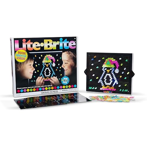 Lite Brite Ultimate Value Retro Toy, 12 Seasonal Templates, Peg Pouch, Amazon Exclusive, Light up Creative Activity Toy, Educational Stem, Gift for Girls and Boys, Ages 4+