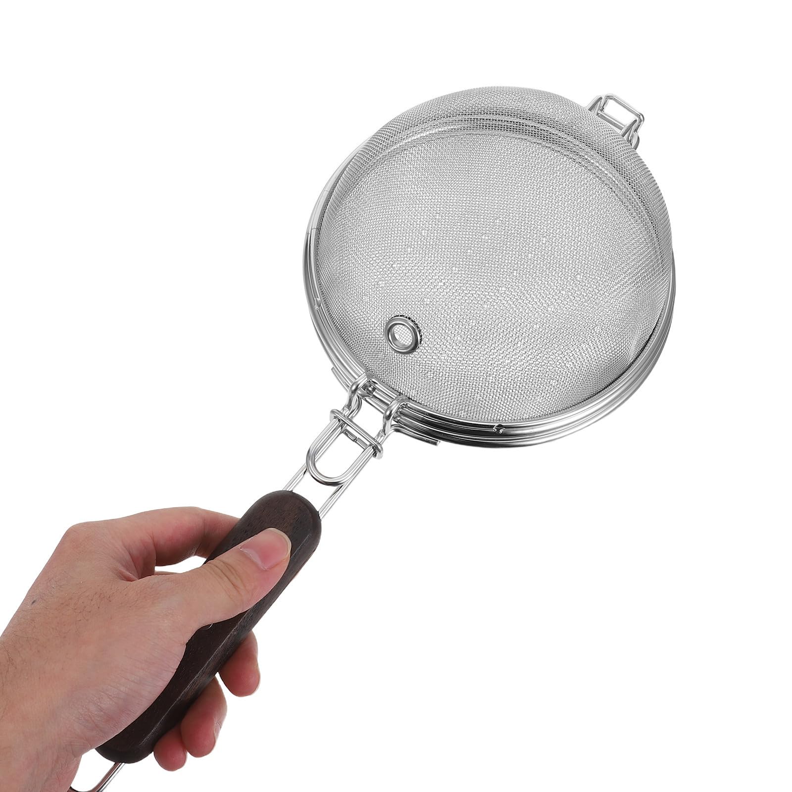 POPETPOP Tostatrice per Chicchi di Caffè in Acciaio Inossidabile con Termometro Integrato, Portatile, Capacità 120g, per Uso Professionale e All'aperto