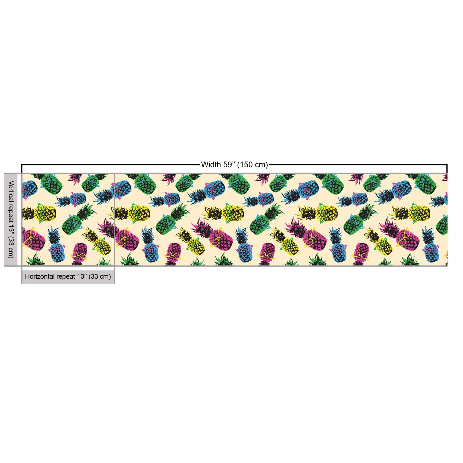 ABAKUHAUS Tessuto A Metraggio Frutta Ciliegie 3x1,48m - Vibrante Ciliegie Estivo, Tessuto Decorativo Impermeabile Per Tappezzeria E Casa