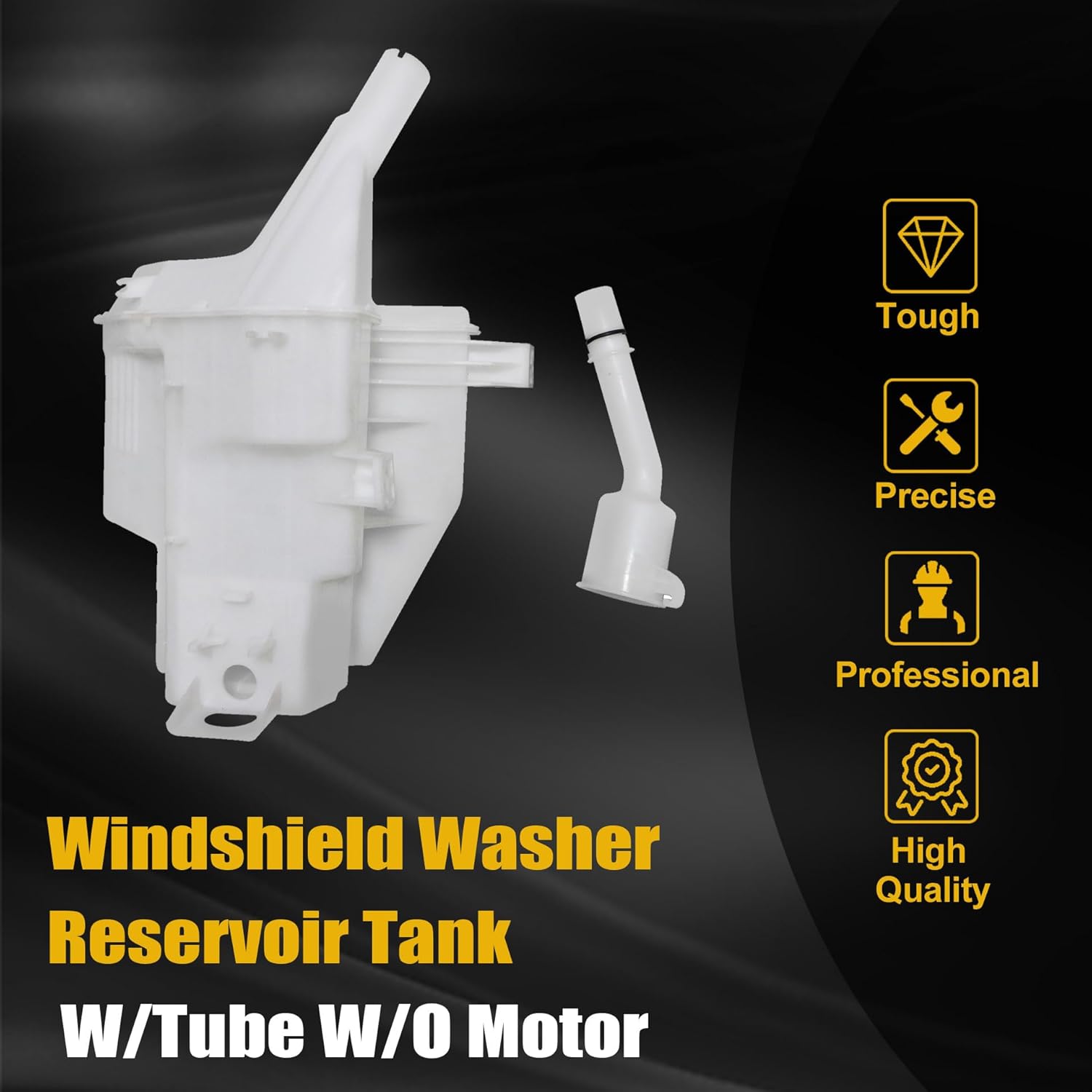 GXARTS Windshield Washer Fluid Reservoir Tank W/Tube W/O Motor 98610-L3000 98611-L3000 98623-G6000 Compatible With Kia K5 2021 2022 2023 1.6L 2.5L