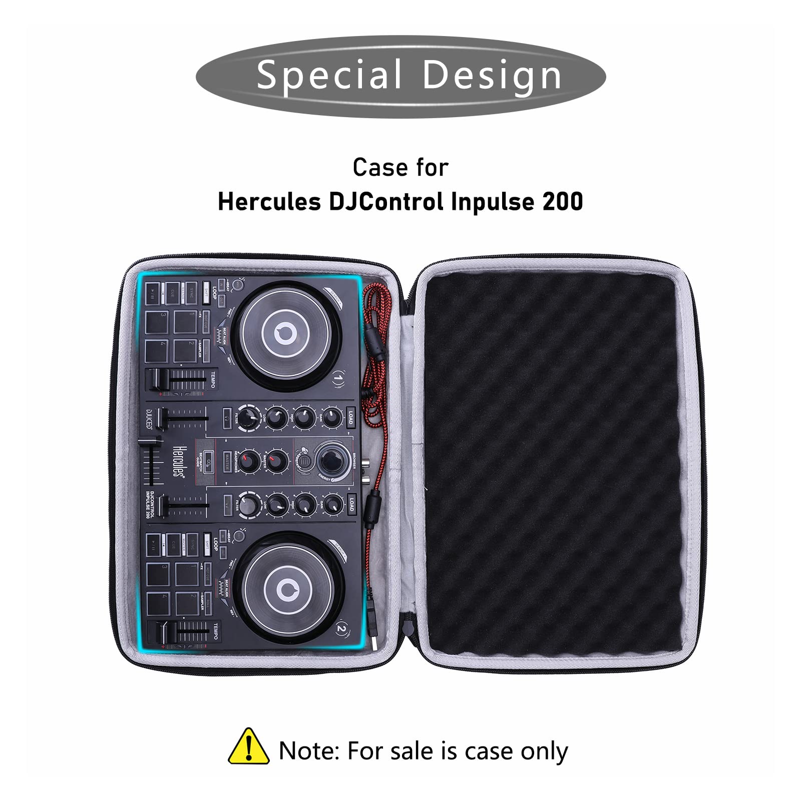 XANAD Custodia per Hercules DJControl Inpulse 200 nero
