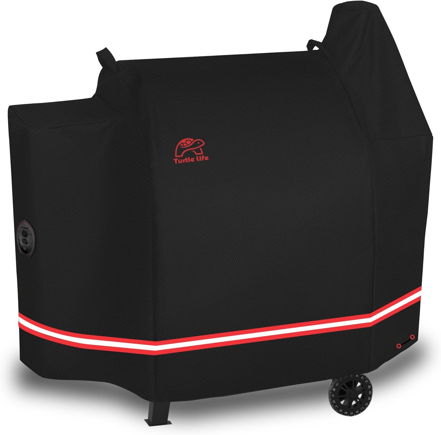 Pellet Grill Cover, Heavy Duty All Weather Protection Wood Pellet Smoker Barbecue Cover for Pit Boss 820&850 Series Z Grill 700, Black, 58" Wx27”Dx46.5”H