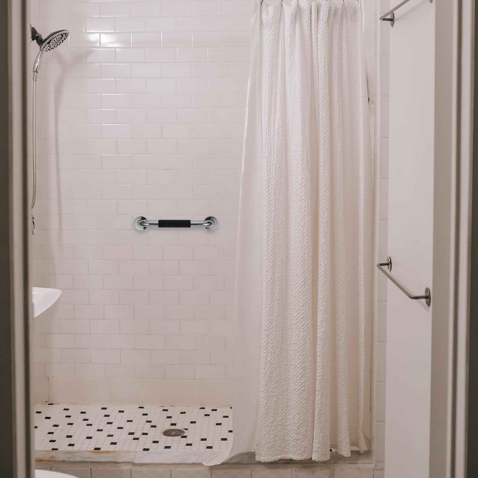 2 Piezas Barra de Apoyo para Baño Accesible, Acero Inoxidable