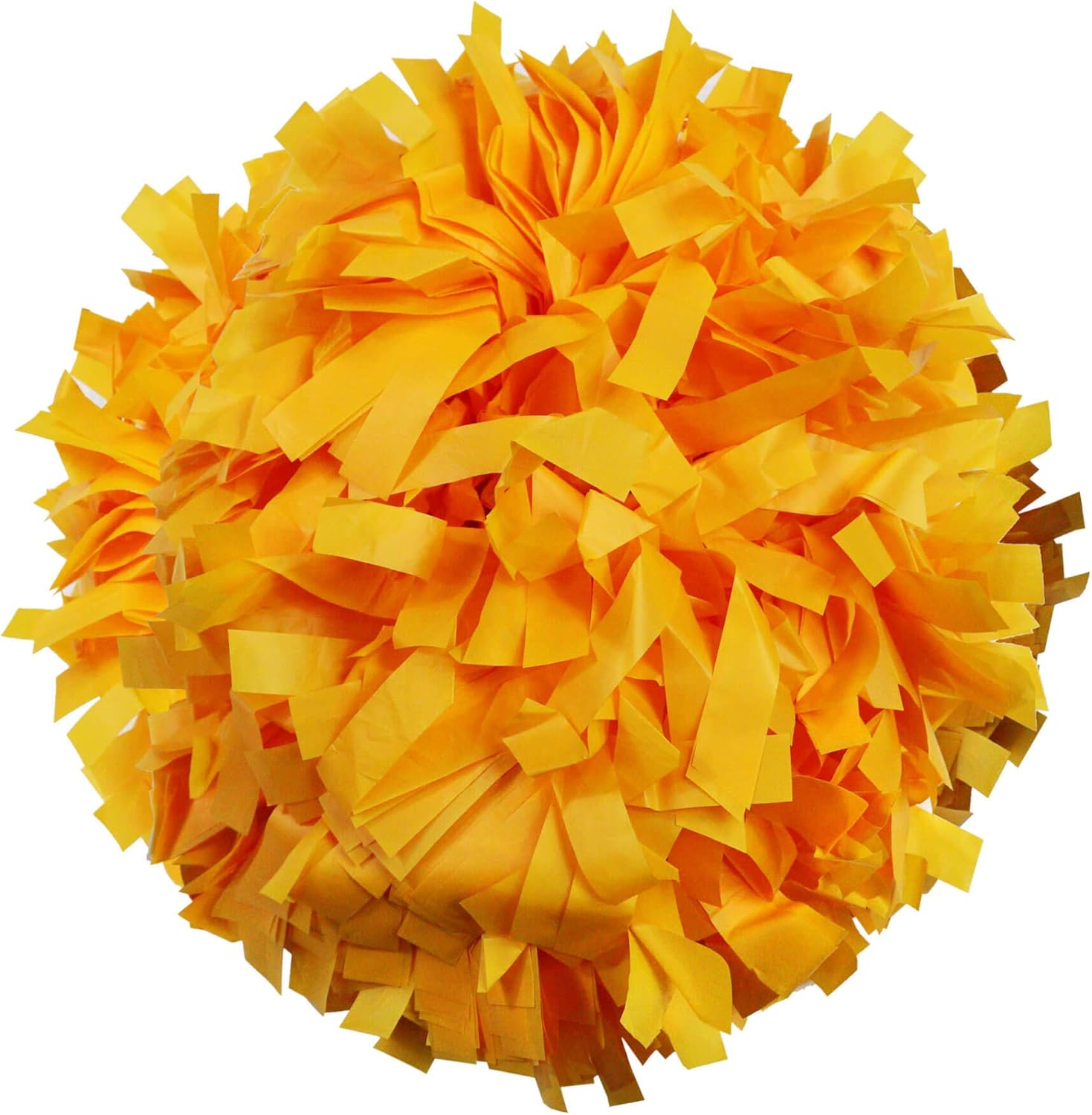 Danzcue 2 Pack 6 Inches Plastic Cheerleading Pom Pom with Baton Handle (Black-Gold-White, One Size) : Sports & Outdoors