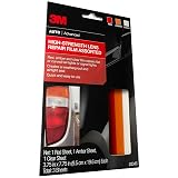 3M Auto High-Strength Lens Repair Film, 3.5 in x 7.75 in, Assorted Sheets: Red / Amber / Clear, Weatherproof & Airtight Seal, Flexible Film Repairs Flat or Curved Lenses on Truck & Car Lights (03345) – view 2
