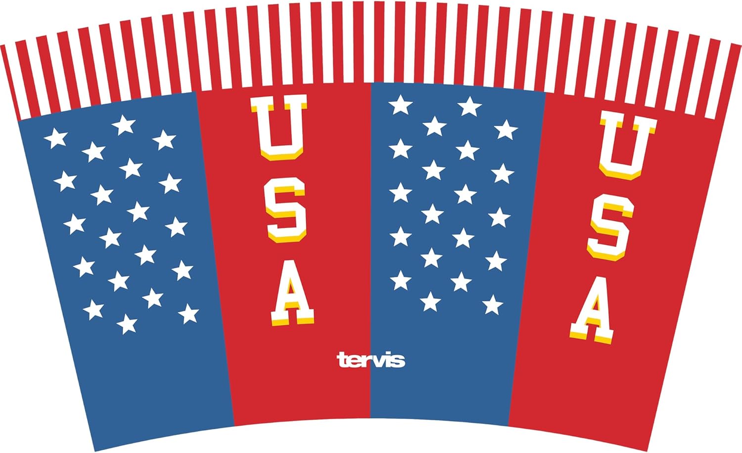 Tervis Traveler USA - Play The Anthem Triple Insulated Tumbler Travel Cup Keeps Drinks Cold & Hot, 20oz, Stainless Steel - Image 2
