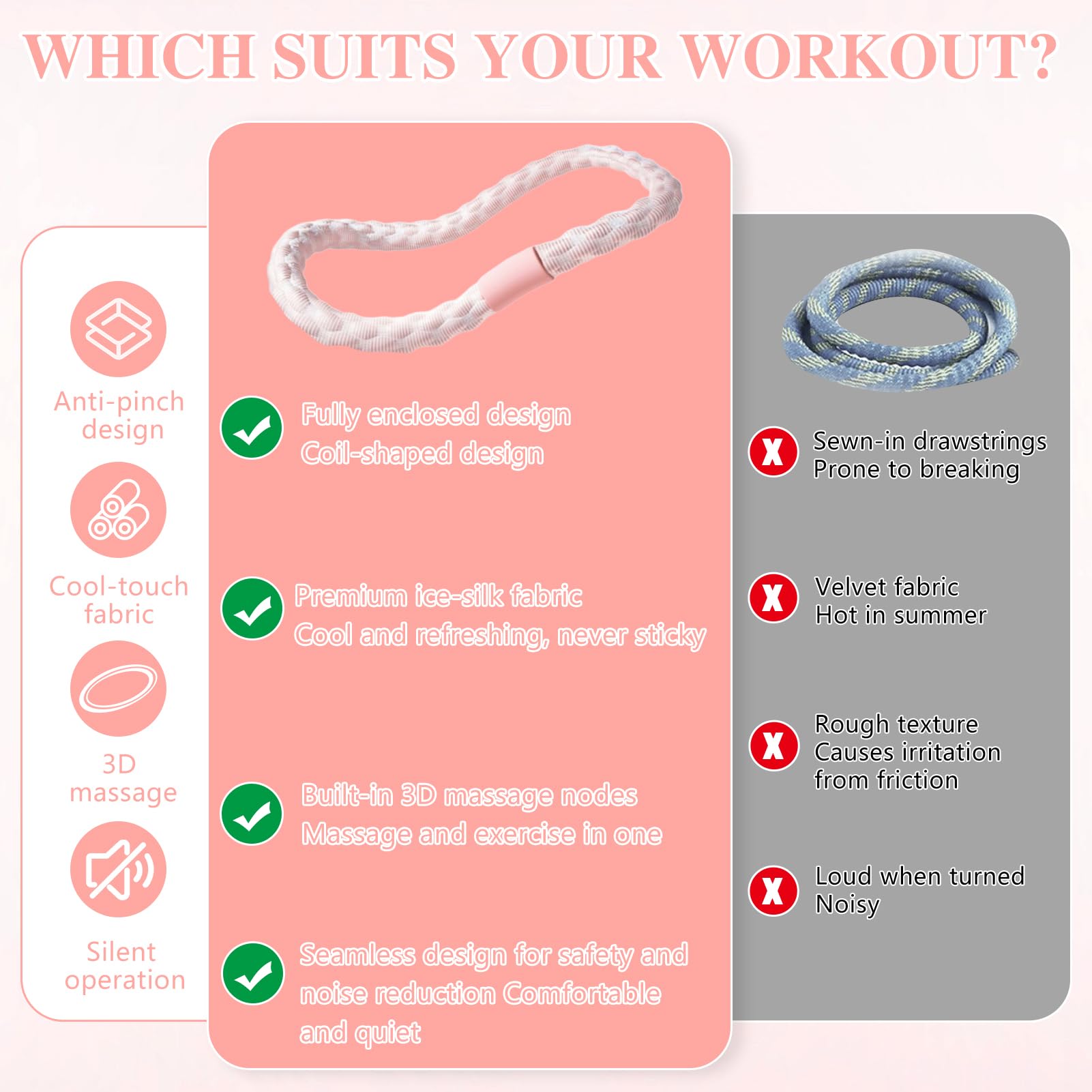 Hula Hoop Reifen Erwachsene, Verbesserter Fitness Reifen mit Gewicht für Erwachsene, Hoola Hoop zum Abnehmen, Weicher Faltbarer Fitness Zubehör für Anfänger und für zu Hause und unterwegs