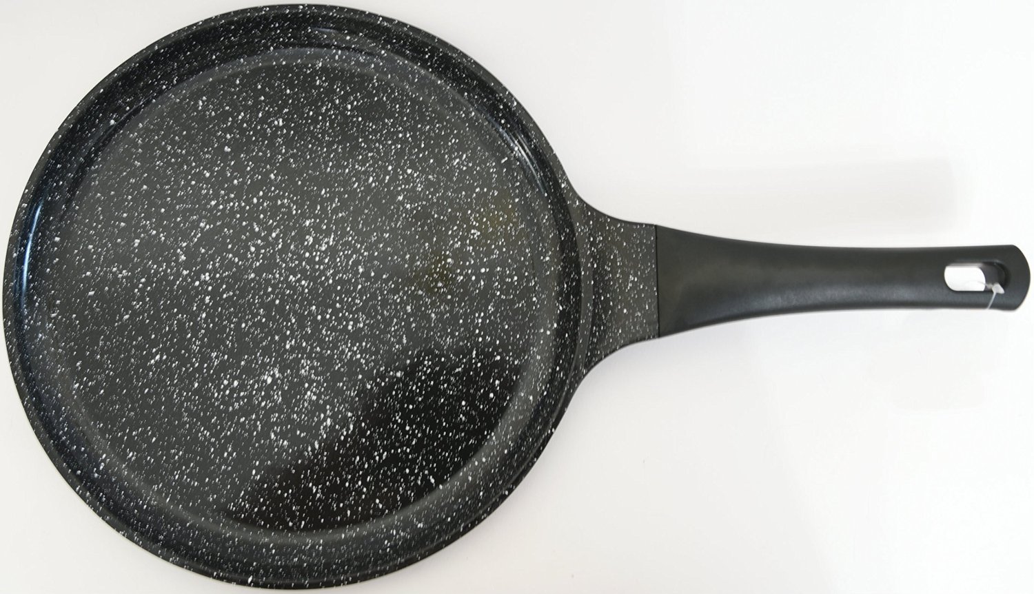 Indiabazaar Black 24Cm Ceramic Mastercook Die Casting Aluminium Ceramic Non Stick Pan Heavy Duty Crepe Pancake Chapati Roti Pan Dosa Two Layer Non Stick Coating Tawa Tava Pan Flat Tava Induction Safe
