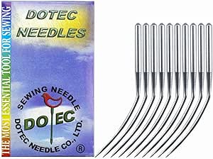 20-Pack DOTEC LWX6T Curve Needles For Blindstitch Sewing Machines - Multiple Sizes Available