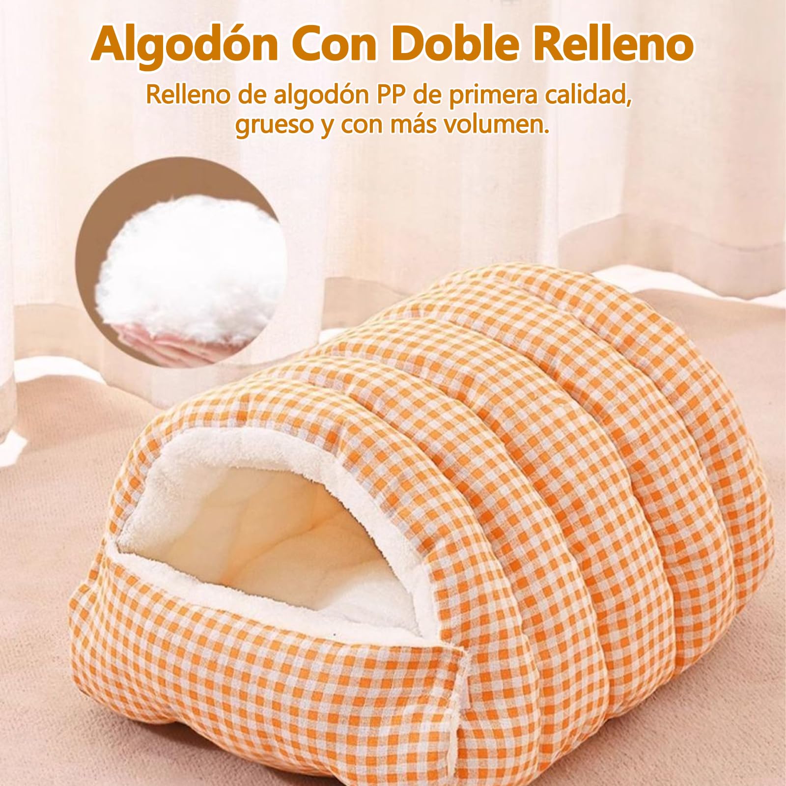 Galatée Cama para Gatos y Perros, Rellena De Algodón PP (L, Verde)