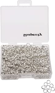1000 Pcs 6mm Open Jump Rings Gold Plated Jump Rings For Jewelry Making Jump Rings Bulk For DIY Craft Earring Necklace Bracelet Pendant Choker Jewelry...