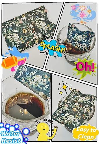 Miniatura 4 de 8 fundas de bloqueo RFID, soporte antirrobo, protector de tarjeta de crédito, fácil de reconocer, diferentes diseños y artes, resistente y tamaño