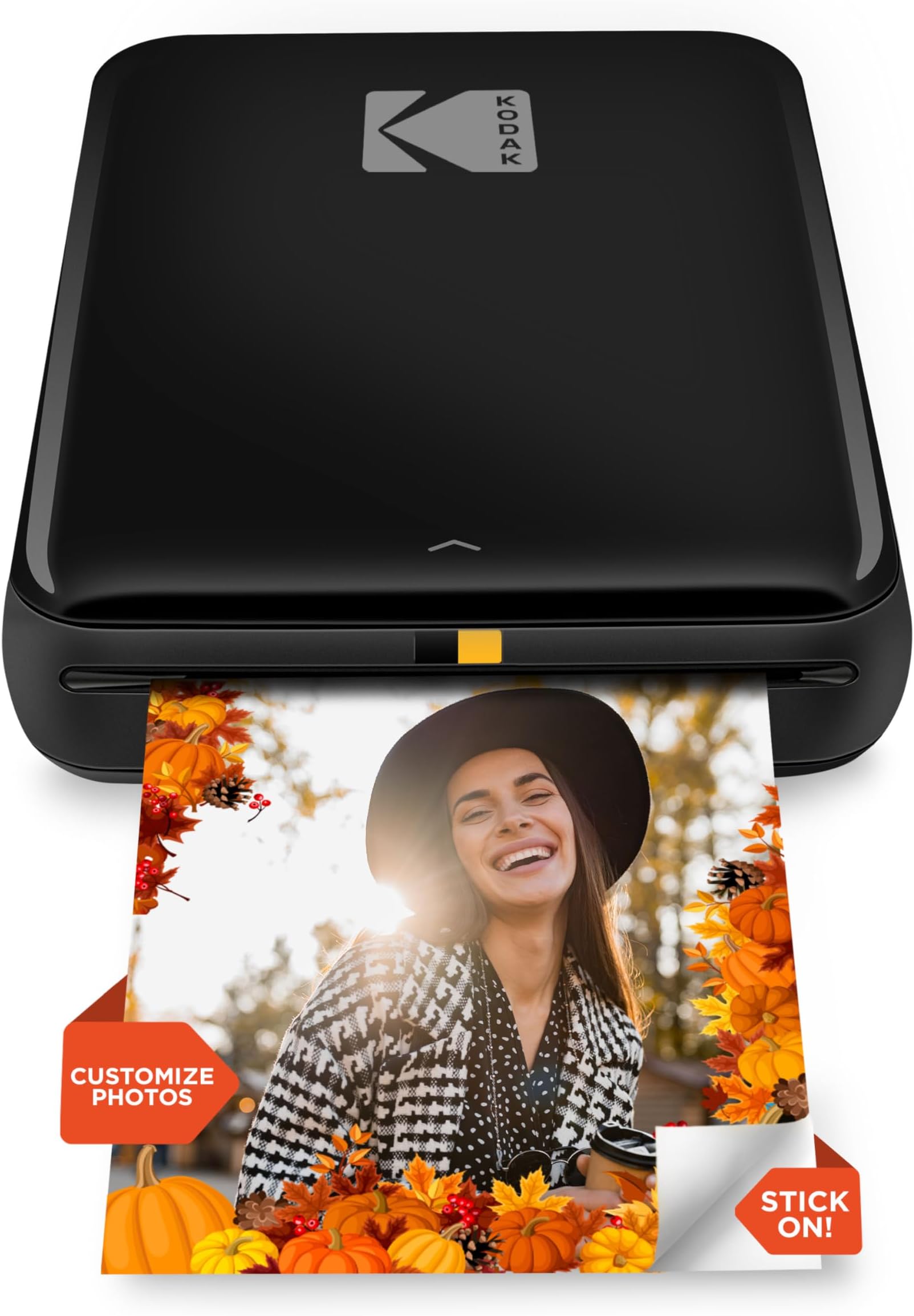 tep Wireless Mobile Photo Mini Printer (Black) Compatible w/iOS & Android, NFC & Bluetooth Devices