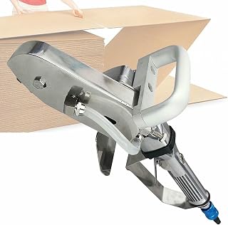 XDRGOOIUY Precision Pneumatic Paper Trimmer, 18-Tooth Steel Claw, Industrial Waste Remover, with Auxiliary Handle and Guard