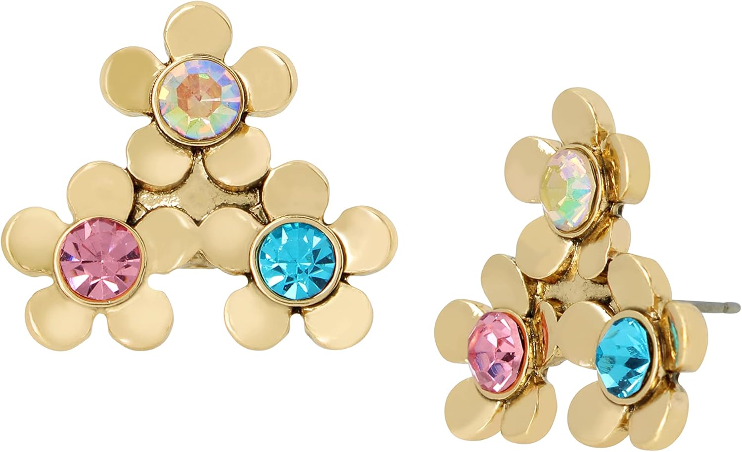 Betsey Flower Cluster Earrings