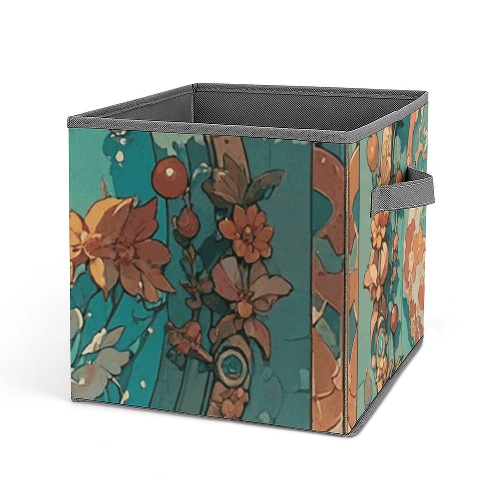 Panier de rangement vintage motif sirènes pour les secrets des enfants
