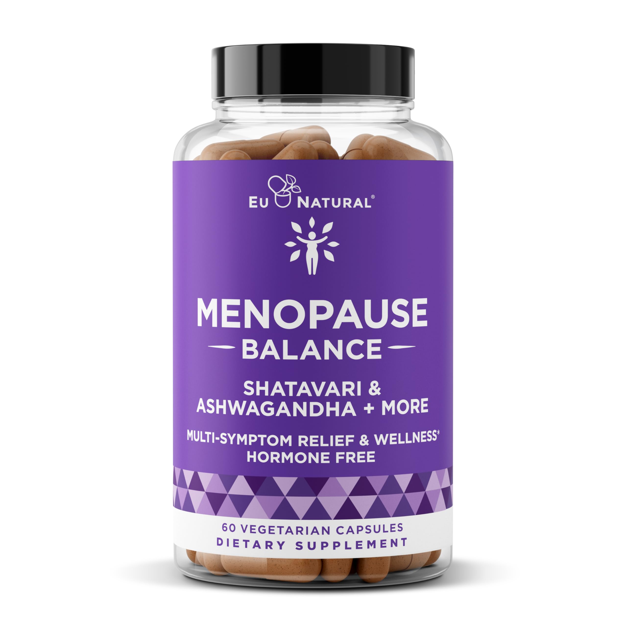 Premium Menopause Supplement for Women - Menopause Balance with Shatavari, Ashwagandha, L-Theanine & Holy Basil - Holistic Multi-Symptom Menopause Support & Hot Flash Relief - 60 Vegetarian Capsules