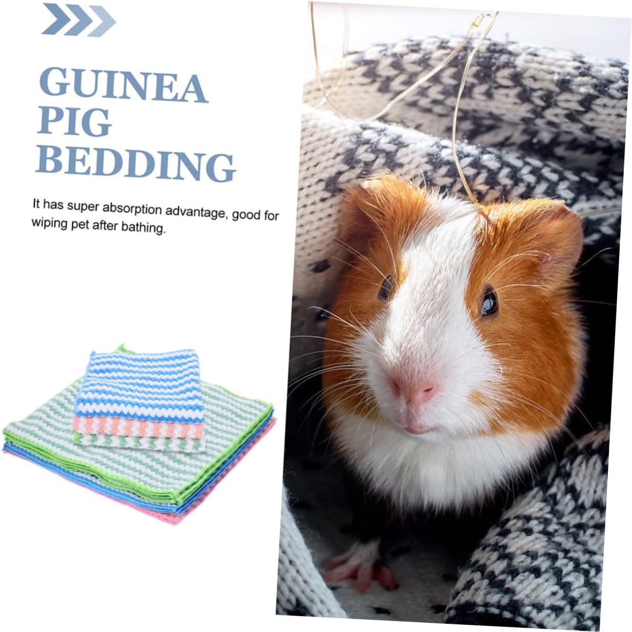 MERRYHAPY 10Pcs Pet Cage Liners for Hamsters Guinea Pigs and Rabbits Comfortable Washable Bedding Mats Versatile Blankets for Small Animal Cages