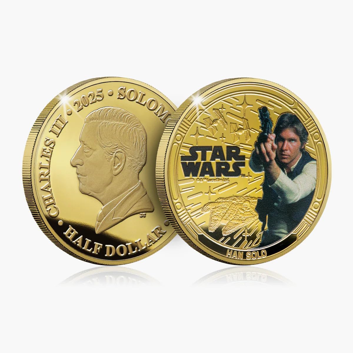 FANTASY CLUB Official Star Wars Original Trilogy Coin Collection | Premium Set of 6 Coins (5 Gold & 1 Silver) | Limited Edition Certified Collectible Set